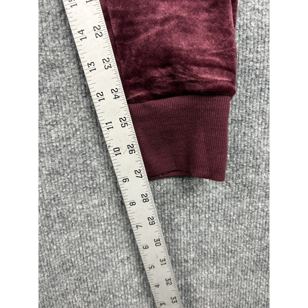 Felina Women's L Velour Hoodie Jogger Set Burgundy New No Tags Tried On - Picture 11 of 13